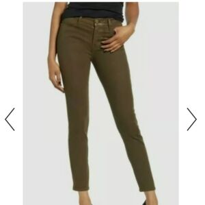 Frame Le Skinny De Jeanne Green Coated Cotton Skinny jeans Size 26 NEW